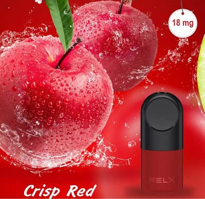 Картридж RELX Crisp Red - Червоне Яблуко / 18 мг (2шт по 2 мл) 10957 фото