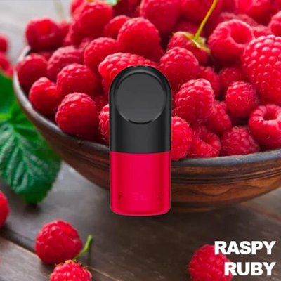 Картридж RELX Raspy Ruby - Крижана малина 18 мг (2%) (2шт по 2 мл) 9752 фото